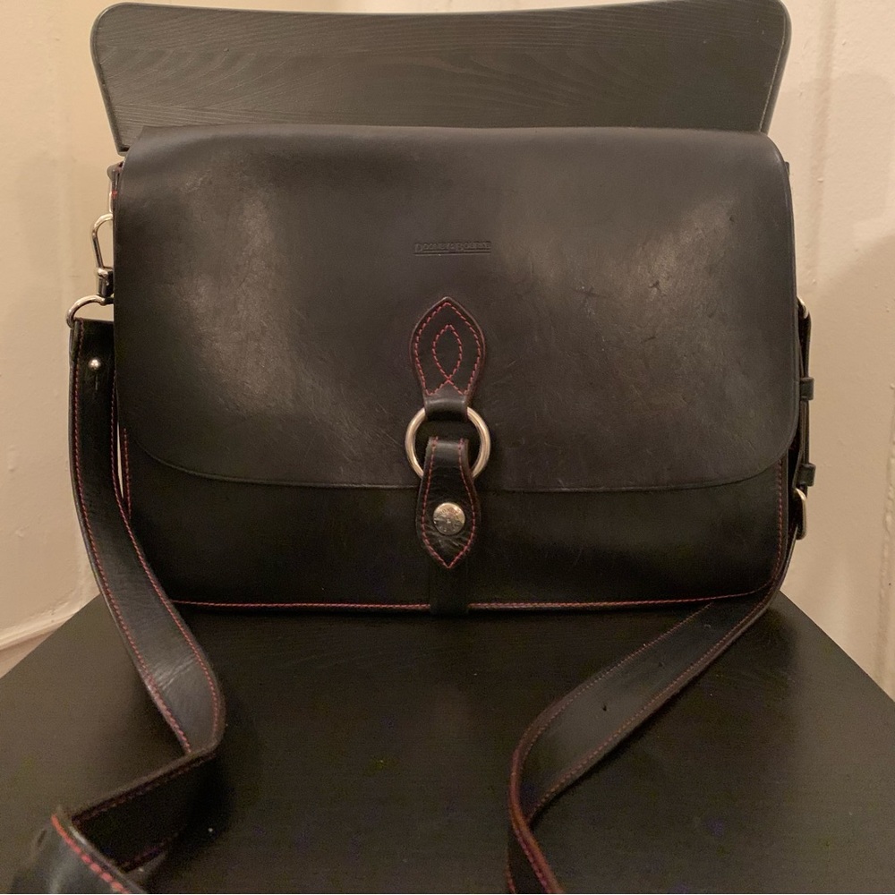 Dooney and Bourke Black Leather Satchel